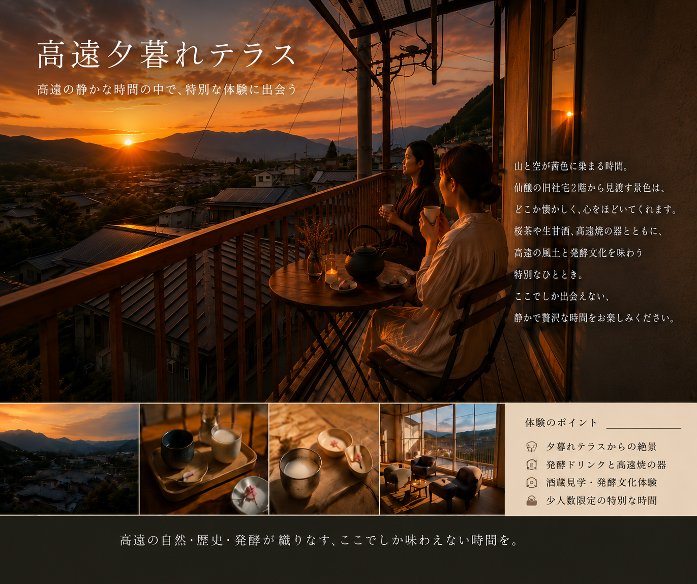 高遠夕暮れテラスのイメージ