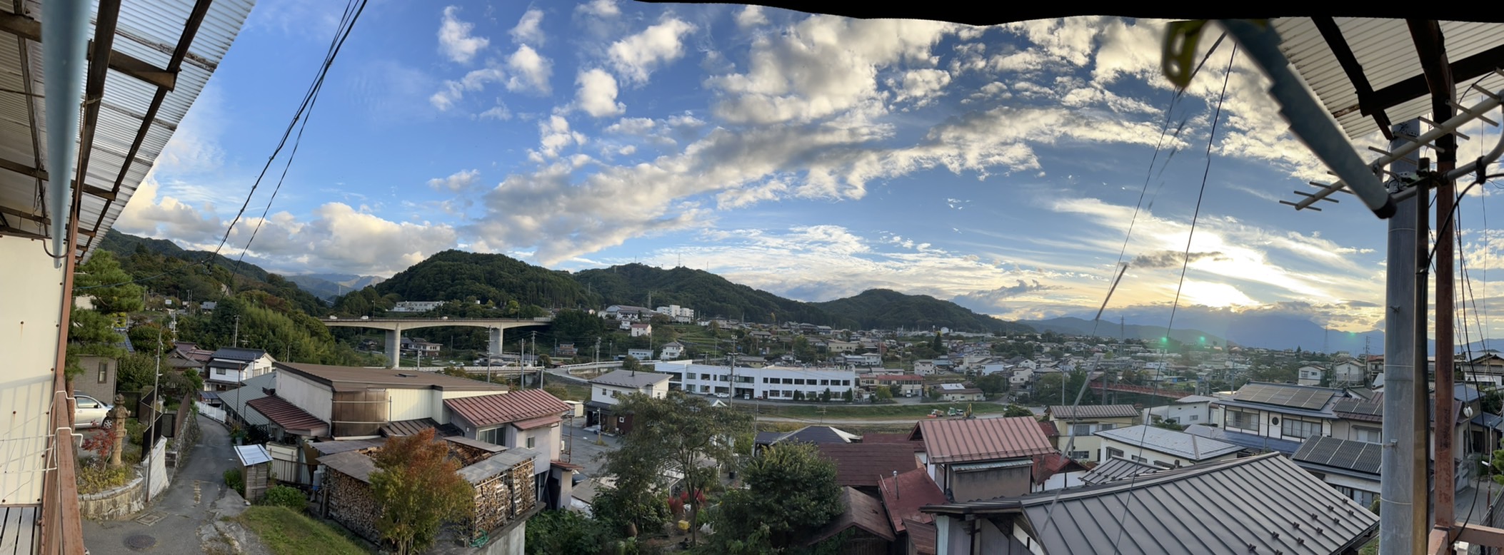 高遠の街並みパノラマ