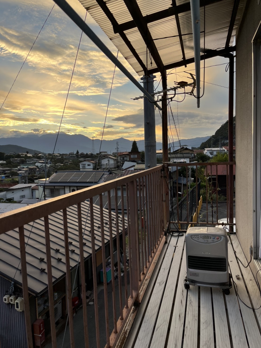 テラスからの夕景